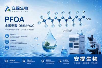 PFOA分子结构与检测应用 - 安提生物